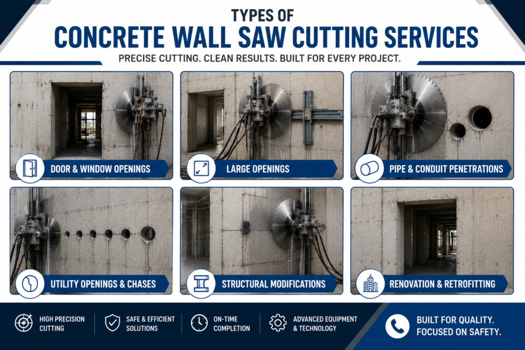 Concrete Wall Saw Cutting Services Dubai