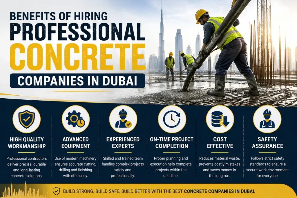 Benefits of Hiring Professional Concrete Companies in Dubai