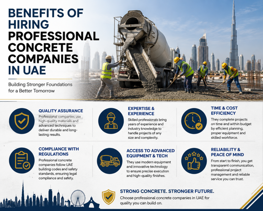 Benefits of Hiring Professional Concrete Companies in UAE