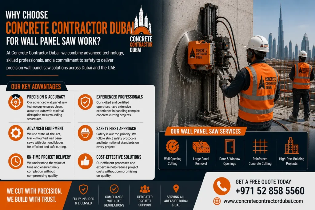 Best Wall Panel Saw Services in Dubai