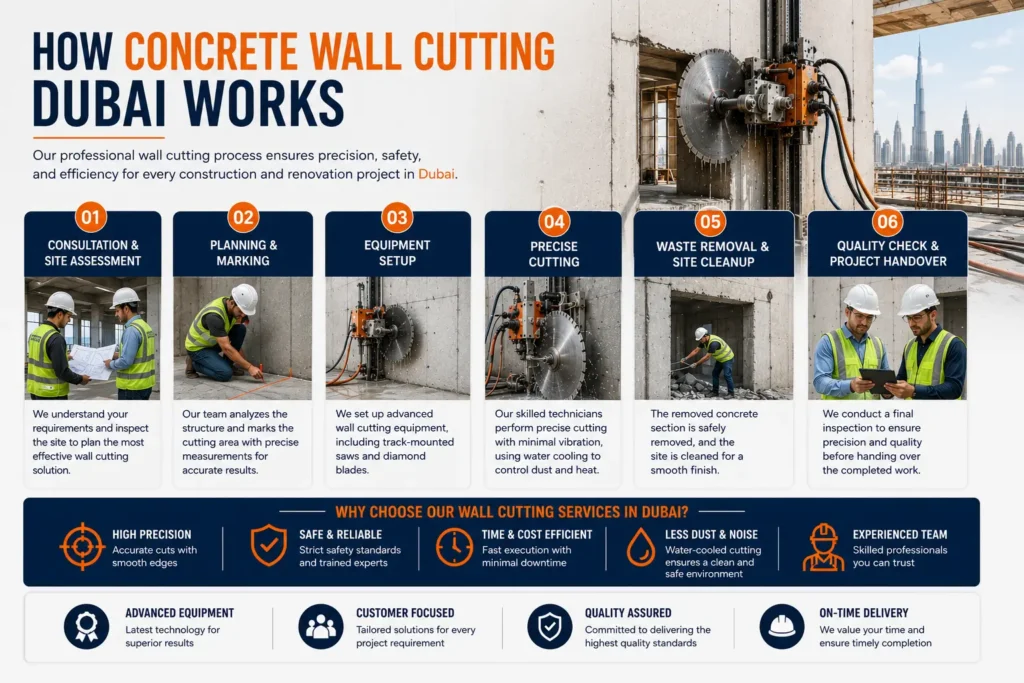 Concrete Wall Cutting Services in Dubai