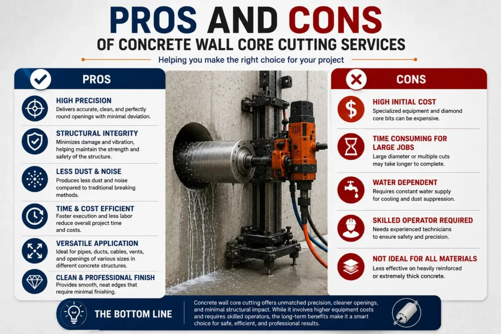 Best Wall Core Cutting Services Works in Dubai