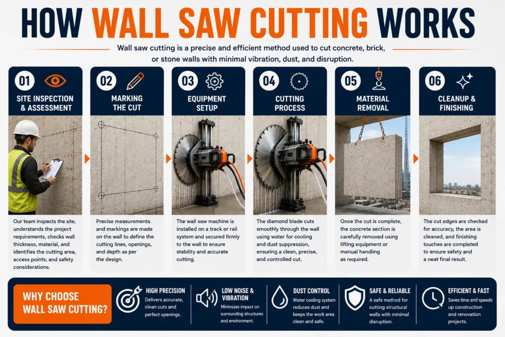 Wall Saw Cutting Services in Dubai