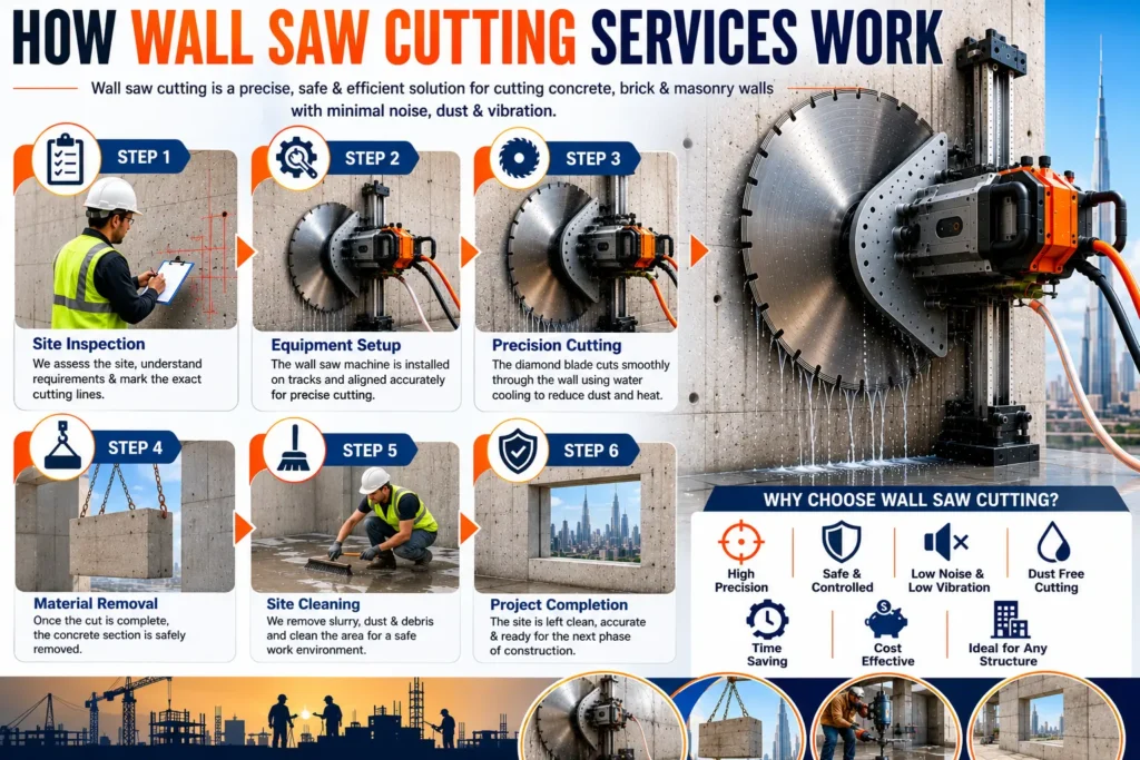 Wall Saw Cutting Services in Dubai