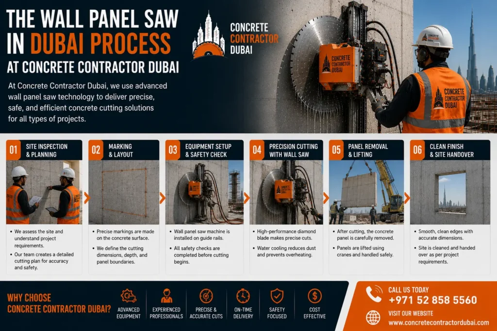 Wall Panel Saw Services in Dubai