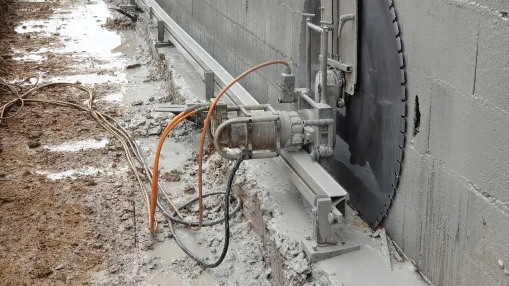 Wall Saw Cutting