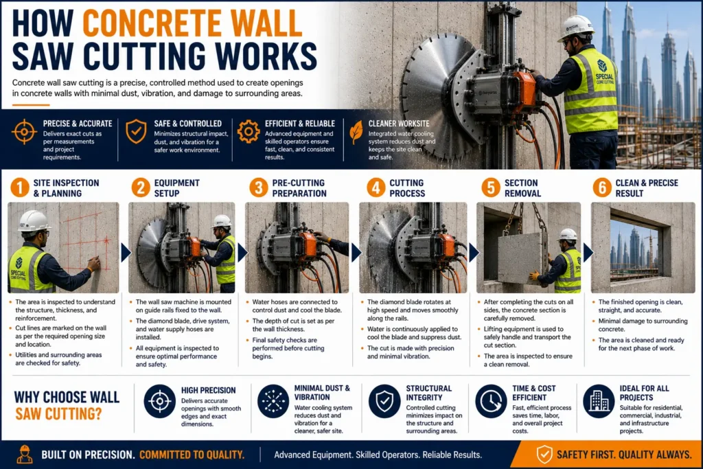 Concrete Wall Saw Cutting Services