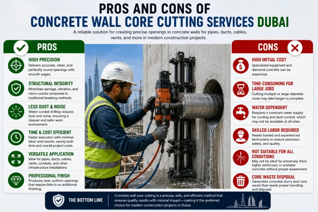 Best Wall Core Cutting Works in Dubai