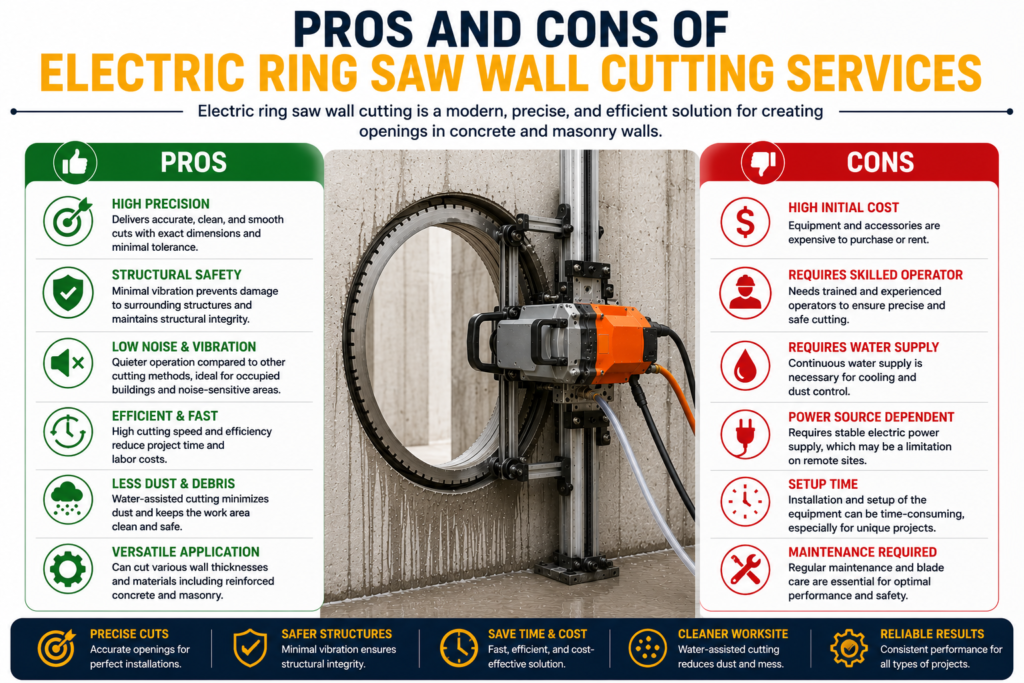 Best Electric Ring Saw Wall Cutting Services in Dubai
