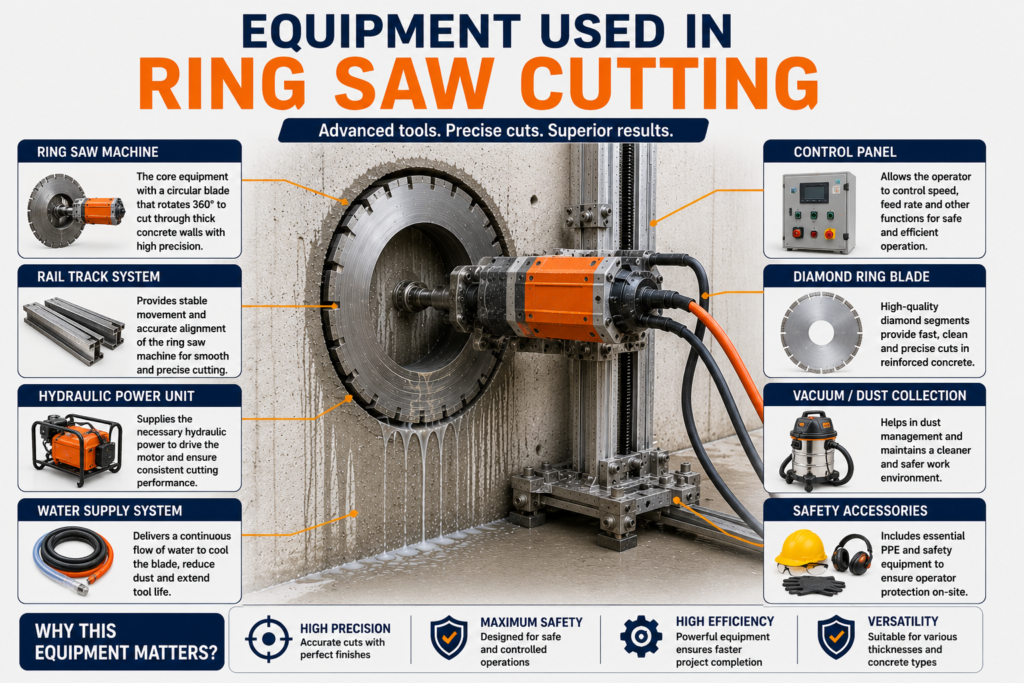 Modern Concrete Ring Saw Wall Cutting in Dubai