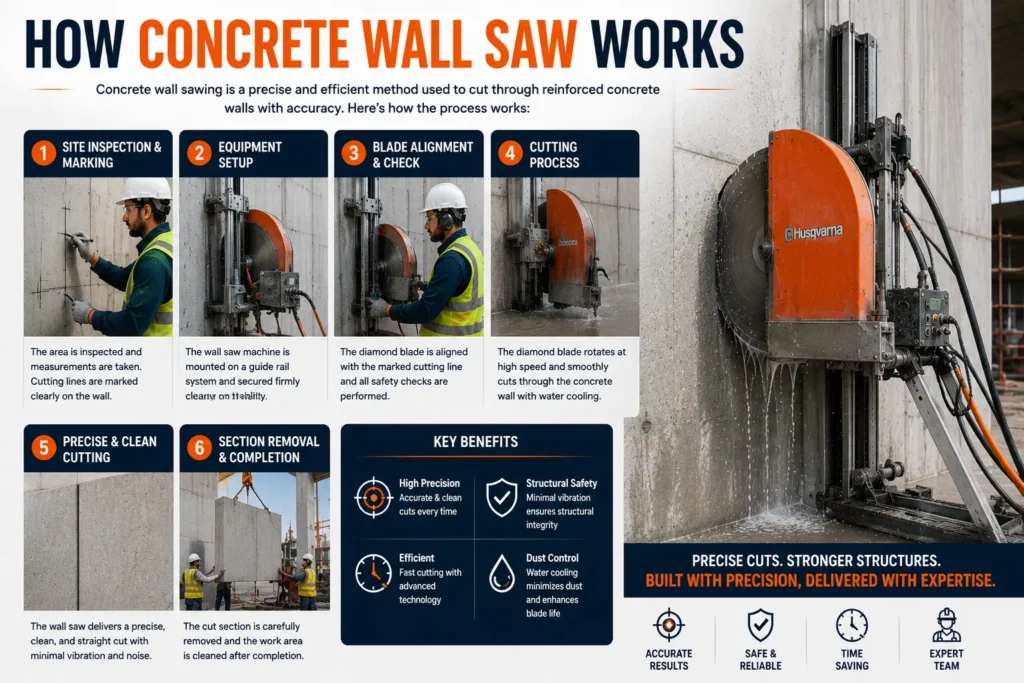 Concrete Wall Saw Services in Dubai