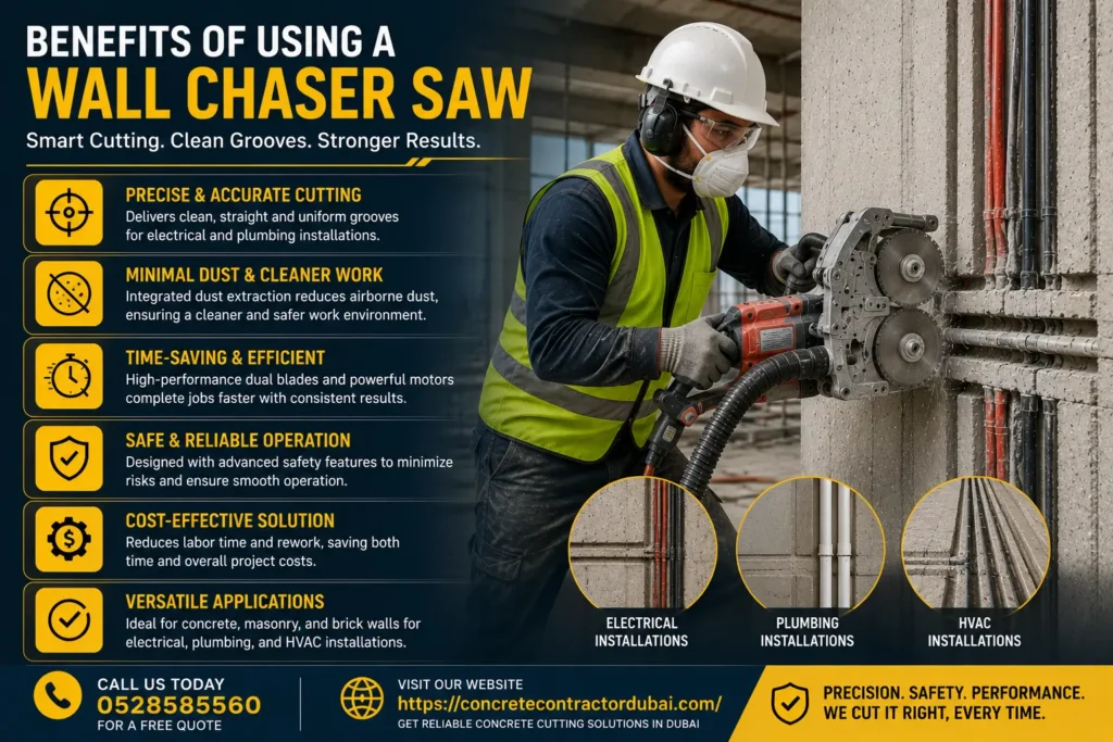 Benefits of Wall Chaser Saw in Dubai