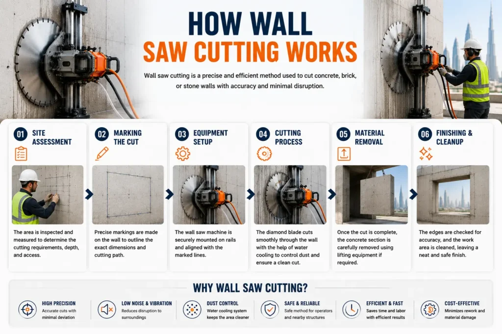 Wall Saw Cutting Works in Dubai