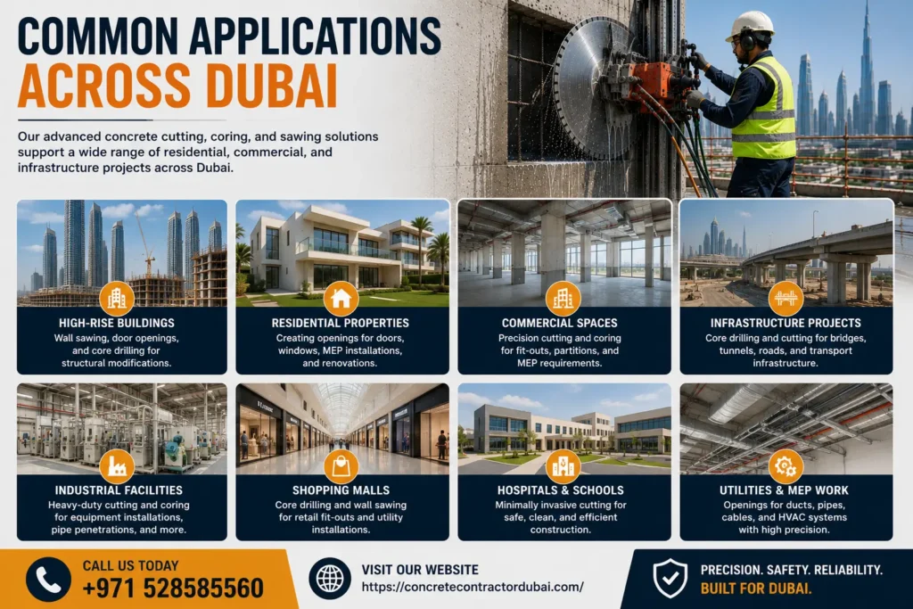2b5f3e06 71f8 406b a519 b629dc05e071 Common Applications of Concrete Core Cutting Saw in Dubai