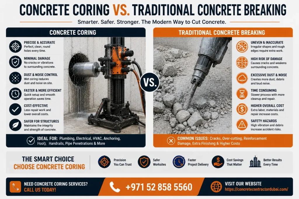 Best Concrete Coring Company in Dubai 