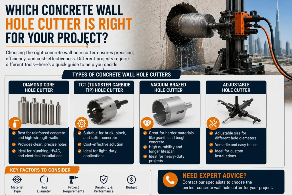 Best Concrete Wall Hole Cutter in Dubai 