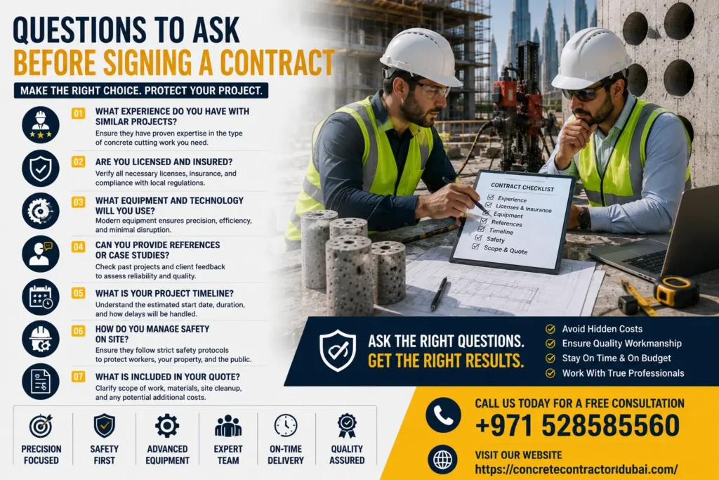 Questions to Ask Before Signing a Contract
