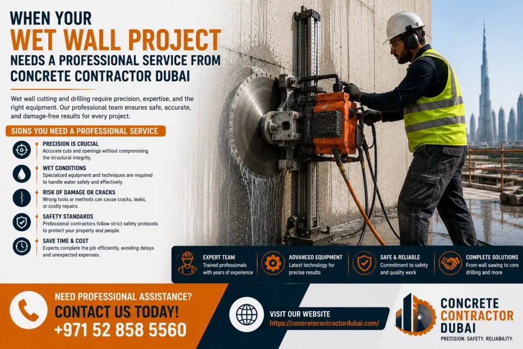 Professional Best Saw for Cutting Wet Wall in Dubai
