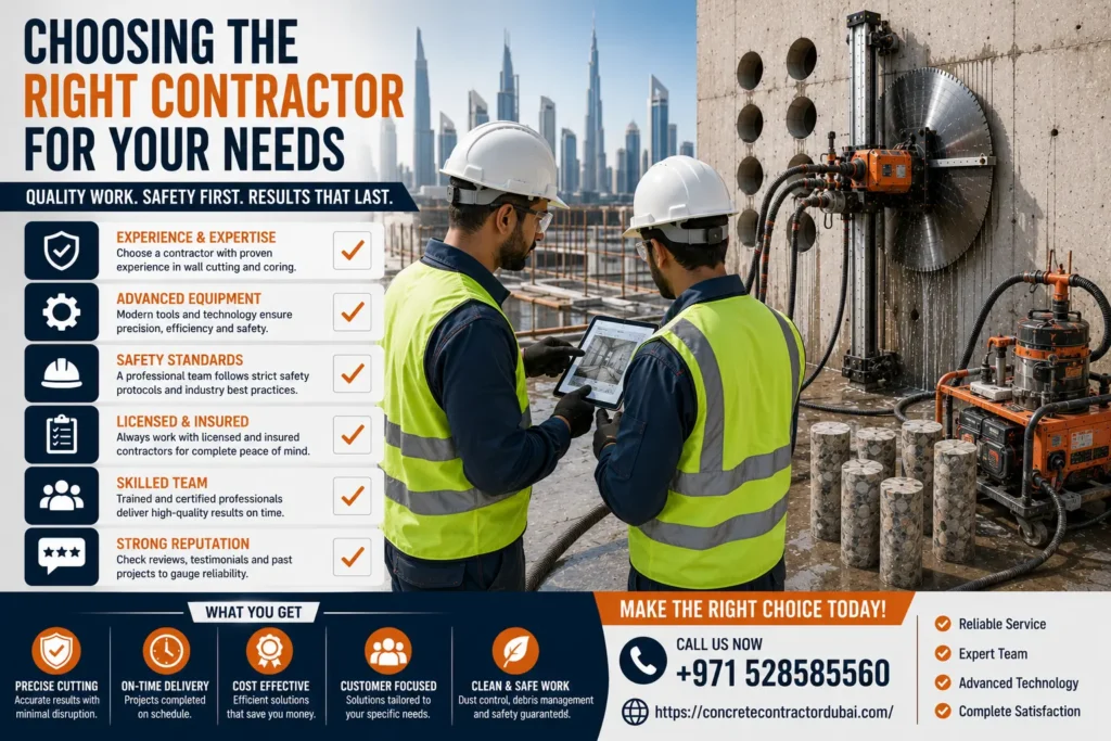 Best Concrete Cutting and Coring in Dubai