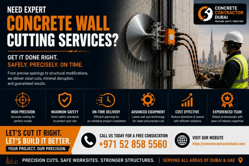 Contact for Core Cutting Services in Dubai