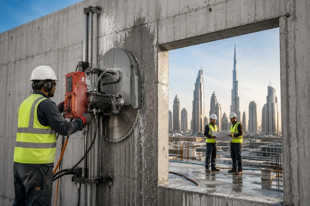 Concrete Wall Cutting Services in Dubai