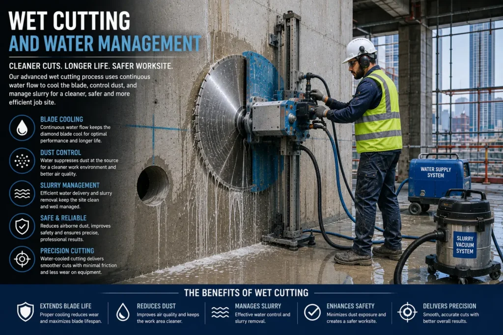 Wet Cutting and Water Management