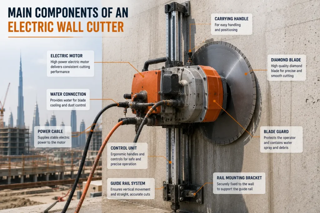 Main Components of an Electric Wall Cutter