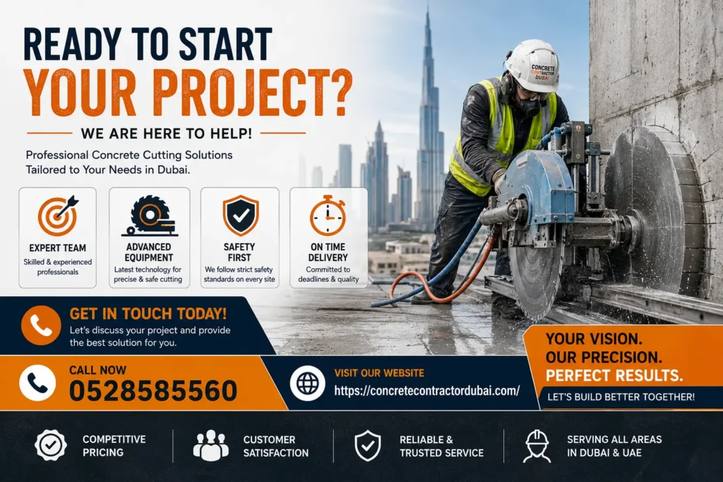 Contact for Professional Electric Concrete Wall Saw in Dubai