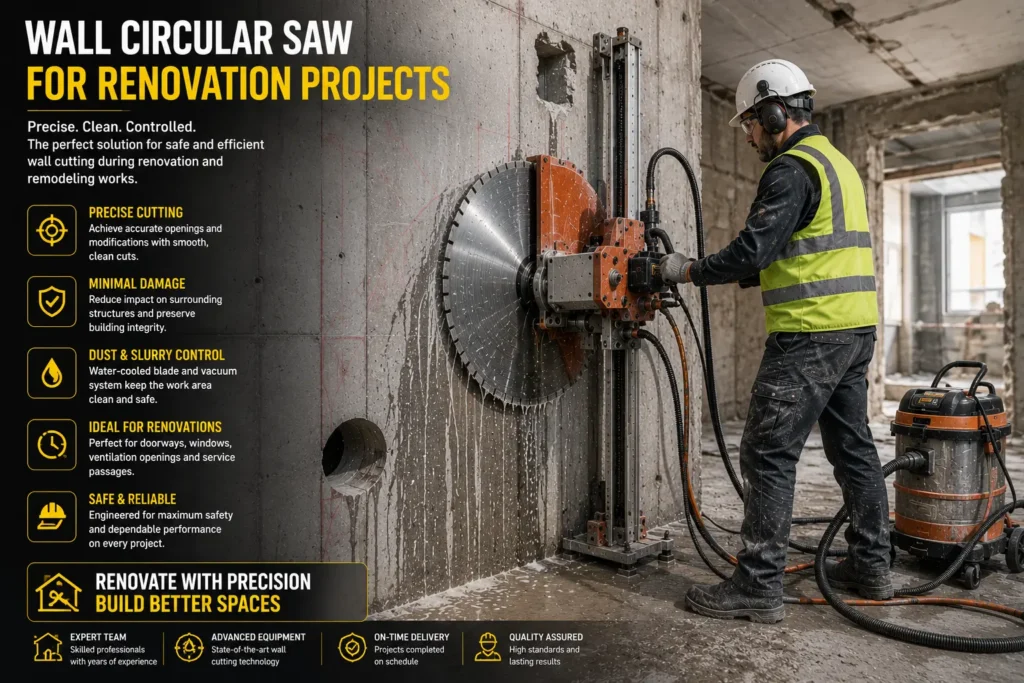 Wall Circular Saw for Renovation Projects