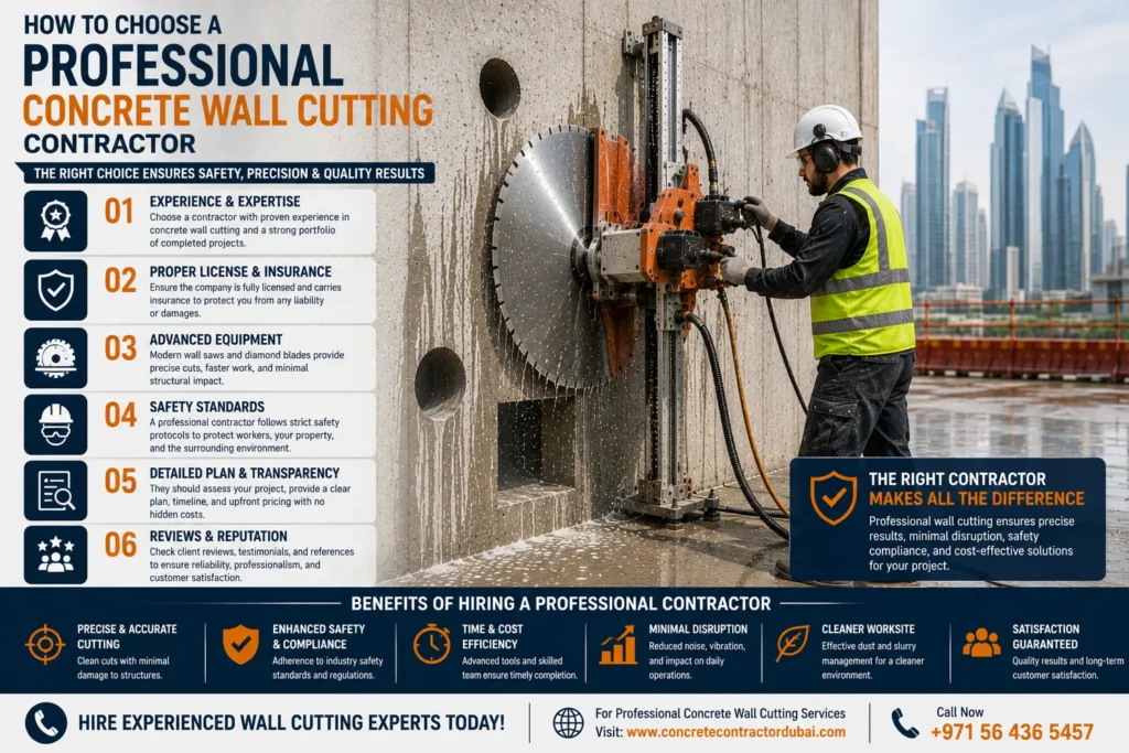 How to Choose a Professional Concrete Wall Cutting Contractor