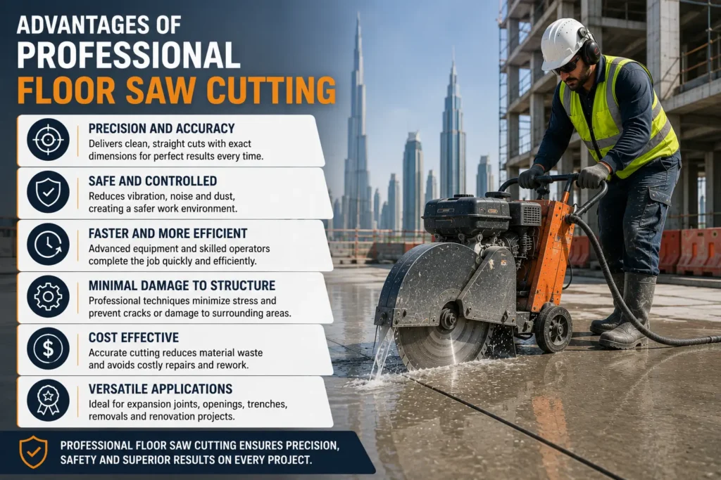 Advantages of Professional Floor Saw Cutting
