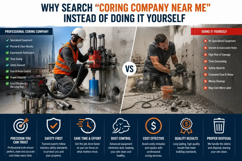 Why Search "Coring Company Near Me" Instead of Doing It Yourself