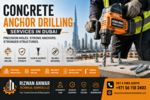 Concrete Anchor Drilling Services in Dubai