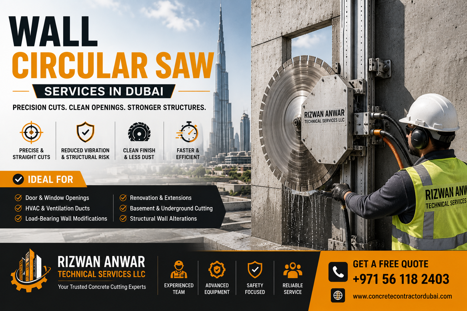Wall Circular Saw Services in Dubai